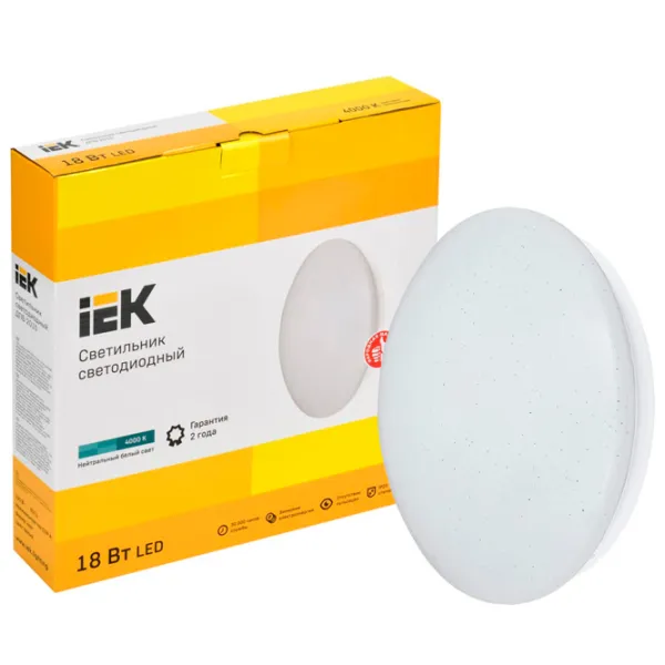 Плафон IEK LDPB0-2010-18-4000-K01 340 мм/ Сталь photo 3