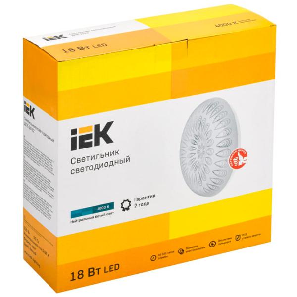 Плафон IEK LDPB0-2012-18-4000-K01 340 мм/ Сталь photo 2 Плафон IEK LDPB0-2012-18-4000-K01 340 мм/ Сталь photo 2