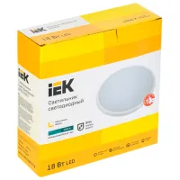 Plafonieră IEK LDPB0-3003-18-4000-K01 220 mm/ Polipropilenă photo 2