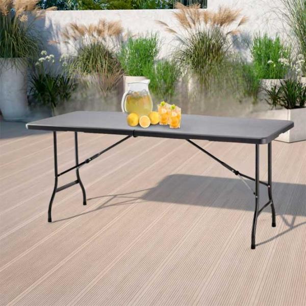 Masă de grădină GardenLine ZUM0964 Pătrat/ Gray photo 2
