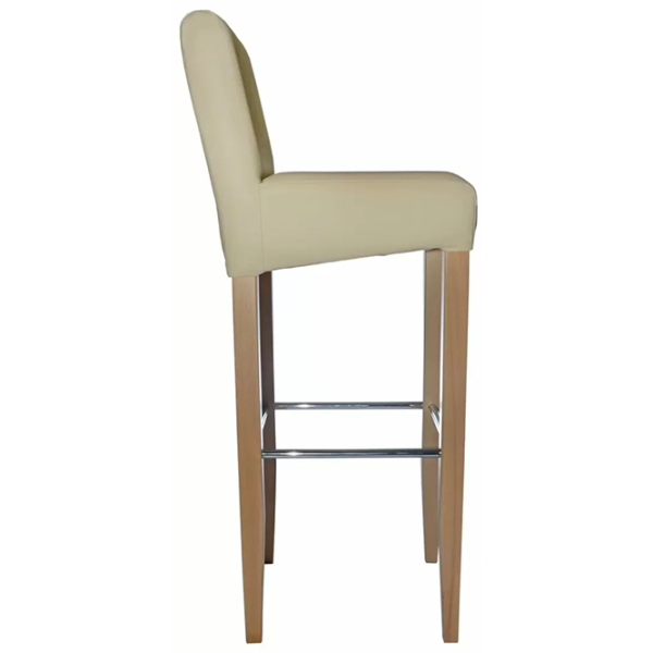 Scaun de bar Barum 5701615 Piele eco/ MDF/ Crem photo 2