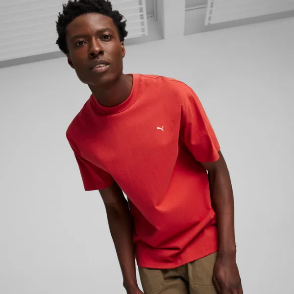 Футболка для мужчин Puma Mmq Tee 100% хлопок/ Красный photo 3