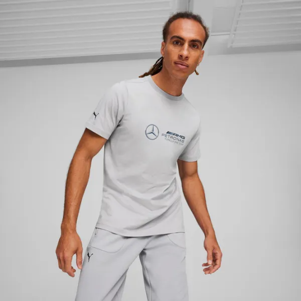 Футболка для мужчин Puma Mapf1 Logo Tee 100% хлопок/ Team Silver photo 3