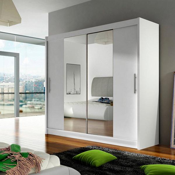 Dulap Mirjan24 London II 57 x 180 x 215 / PAL / Alb photo 2