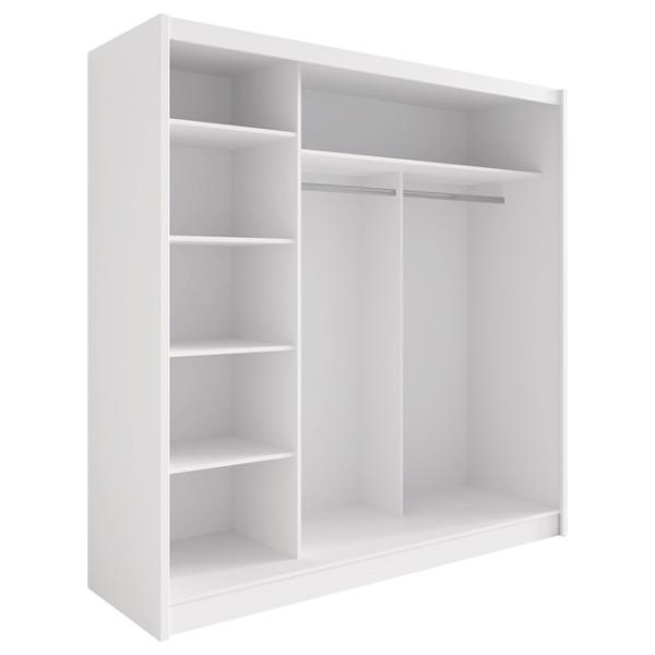 Dulap Mirjan24 Rouen/Aris I 205 x 63 x 205 / PAL / Alb photo 2
