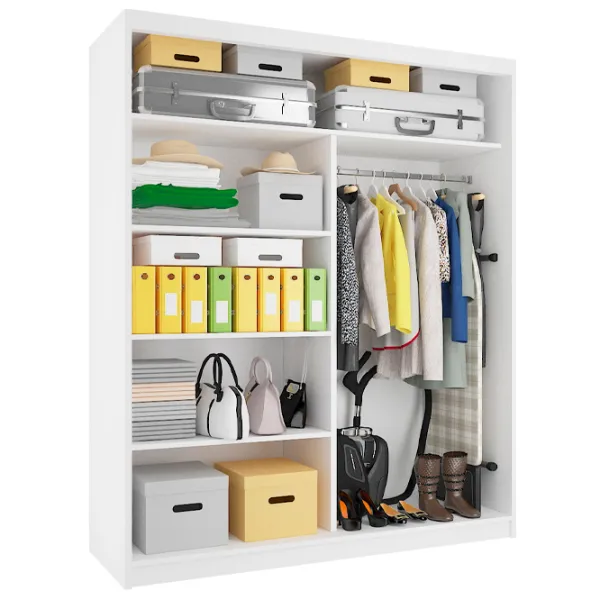 Dulap Belini MZ SZP3 SZP3/0/B/DW/0/BL 158 x 60 x 218 / PAL / Black photo 2 Dulap Belini MZ SZP3 SZP3/0/B/DW/0/BL 158 x 60 x 218 / PAL / Black photo 2