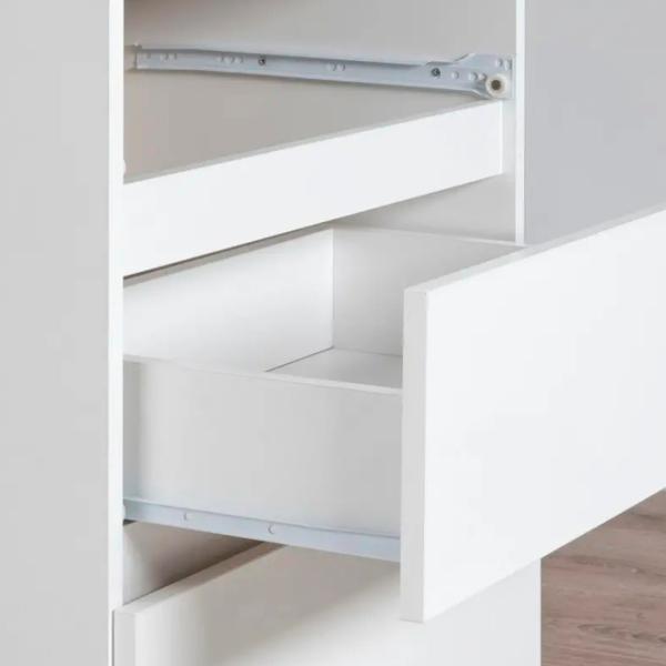 Masă de birou Akord B16 Right PAL melaminat/ White photo 4