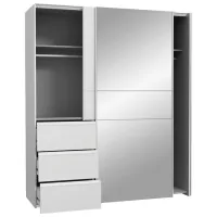 Шкаф Forte Winn2 W2QS8233S-120 170.3 x 61.2см x 205 / ДСП / Белый photo 2