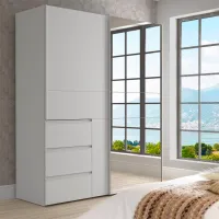 Шкаф Forte Winn2 W2QS8233S-120 170.3 x 61.2см x 205 / ДСП / Белый photo 6