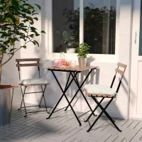 Садовый стол Ikea Tarno Квадратный/ Коричневый Черный photo 2