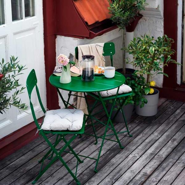 Masă de grădină Ikea Sundso Rotund/ Green photo 2