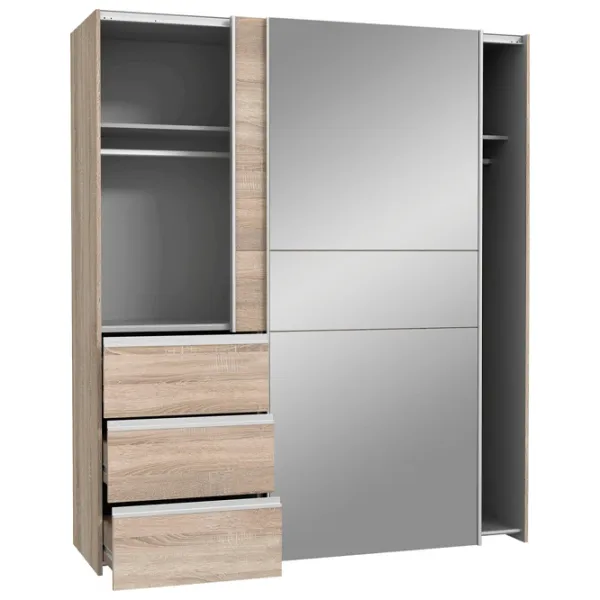 Шкаф Forte Winn2 W2QS8233S-D30F 170.3 x 61.2см x 205 / ДСП / Дуб Сонома photo 2 Шкаф Forte Winn2 W2QS8233S-D30F 170.3 x 61.2см x 205 / ДСП / Дуб Сонома photo 2