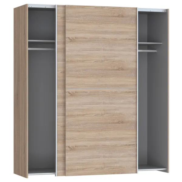 Шкаф Forte Dederik W3NS82232-D30 170.3 x 61.2см x 190.5 / ДСП / Дуб Сонома photo 4 Шкаф Forte Dederik W3NS82232-D30 170.3 x 61.2см x 190.5 / ДСП / Дуб Сонома photo 4