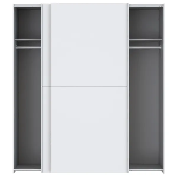 Шкаф Forte Dederik W3NS82232-120 170.3 x 61.2см x 190.5 / ДСП / Белый photo 3 Шкаф Forte Dederik W3NS82232-120 170.3 x 61.2см x 190.5 / ДСП / Белый photo 3