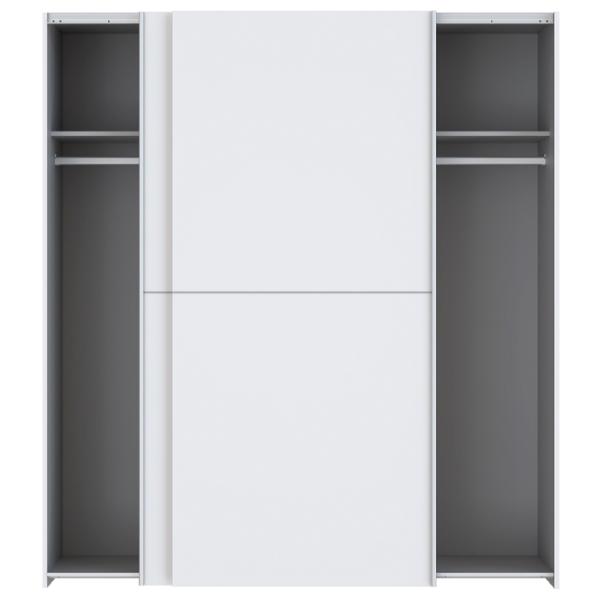 Шкаф Forte Dederik W3NS82232-120 170.3 x 61.2см x 190.5 / ДСП / Белый photo 3 Шкаф Forte Dederik W3NS82232-120 170.3 x 61.2см x 190.5 / ДСП / Белый photo 3