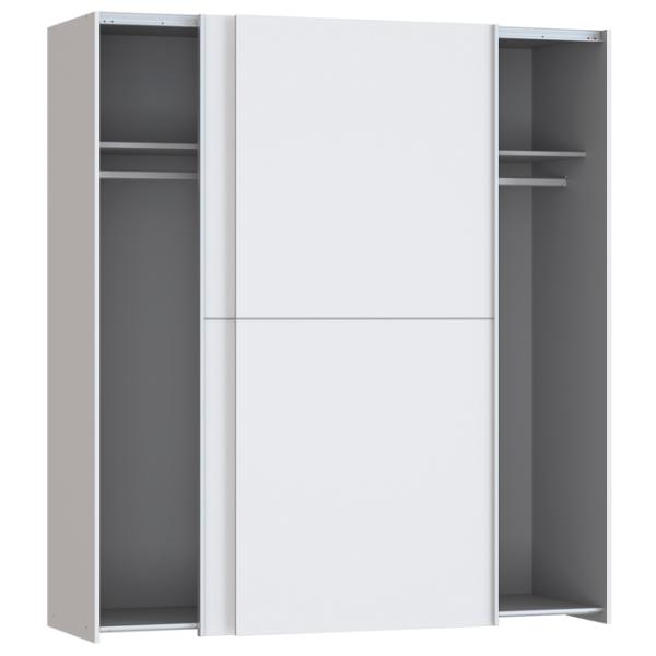 Шкаф Forte Dederik W3NS82232-120 170.3 x 61.2см x 190.5 / ДСП / Белый photo 4 Шкаф Forte Dederik W3NS82232-120 170.3 x 61.2см x 190.5 / ДСП / Белый photo 4