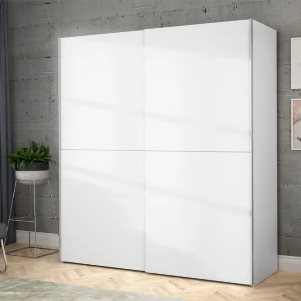 Шкаф Forte Dederik W3NS82232-120 170.3 x 61.2см x 190.5 / ДСП / Белый photo 7 Шкаф Forte Dederik W3NS82232-120 170.3 x 61.2см x 190.5 / ДСП / Белый photo 7