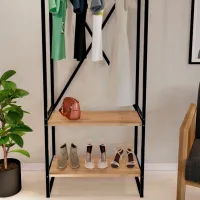 Cuier Bofigo Metal Coat Stand PAL / Lemn natural photo 6