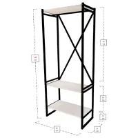 Cuier Bofigo Metal Coat Stand PAL / White photo 3