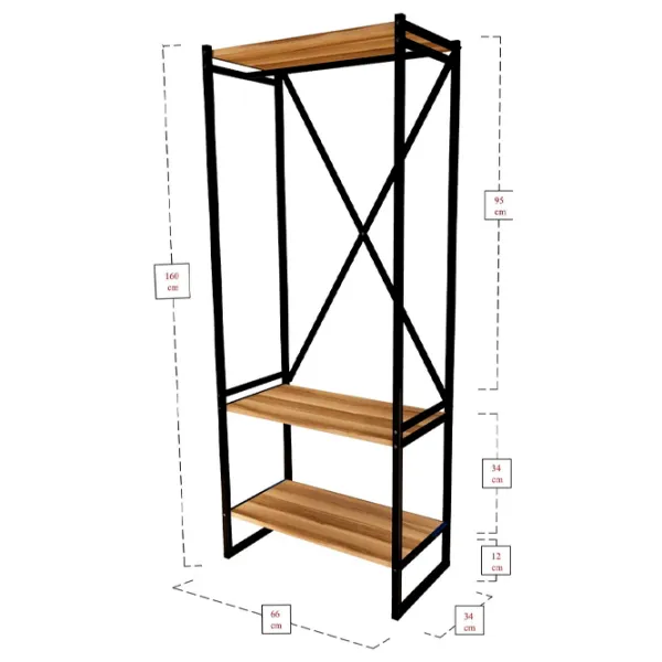 Cuier Fabulous Metal Coat Stand PAL/ Oak photo 3 Cuier Fabulous Metal Coat Stand PAL/ Oak photo 3
