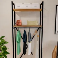 Cuier Bofigo Metal Coat Stand PAL / Oak photo 4