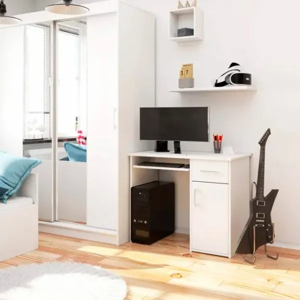 Офисный стол Akord Pin Меламиновая ДСП/ Белый photo 3 Офисный стол Akord Pin Меламиновая ДСП/ Белый photo 3