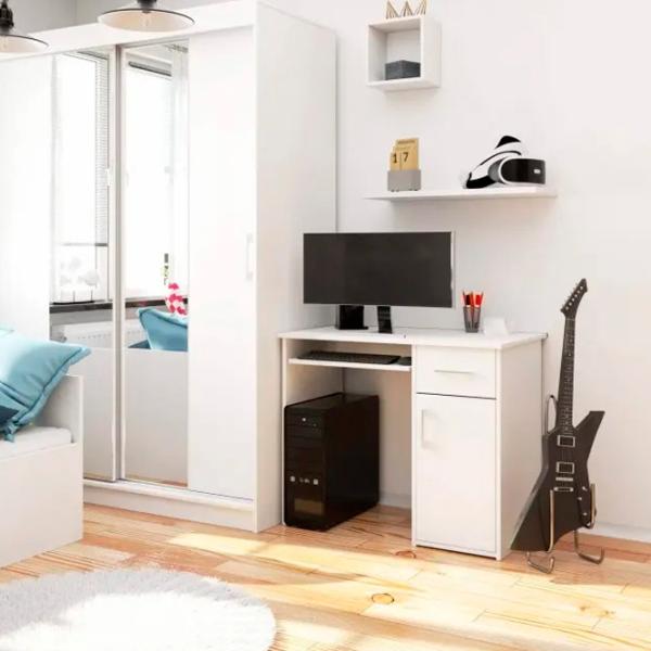 Офисный стол Akord Pin Меламиновая ДСП/ Белый photo 3 Офисный стол Akord Pin Меламиновая ДСП/ Белый photo 3