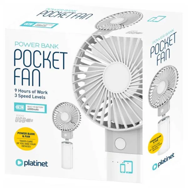 Ventilator Platinet PRDF6107 5 W / Portabil / White photo 4