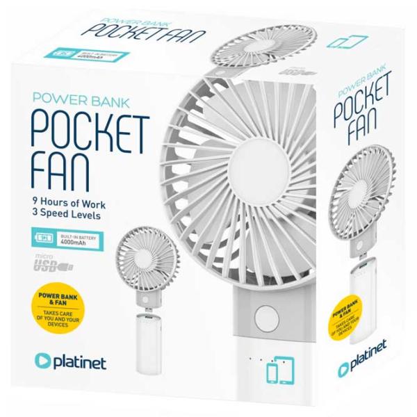 Ventilator Platinet PRDF6107 5 W / Portabil / White photo 4