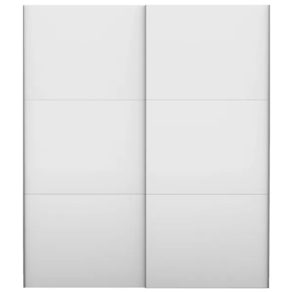 Dulap Helvetia Nebraska 2D 200 x 64 x 230 / PAL / Alb photo 2 Dulap Helvetia Nebraska 2D 200 x 64 x 230 / PAL / Alb photo 2