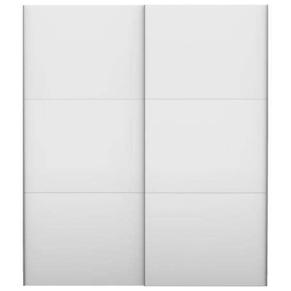 Dulap Helvetia Nebraska 2D 200 x 64 x 230 / PAL / Alb photo 2 Dulap Helvetia Nebraska 2D 200 x 64 x 230 / PAL / Alb photo 2