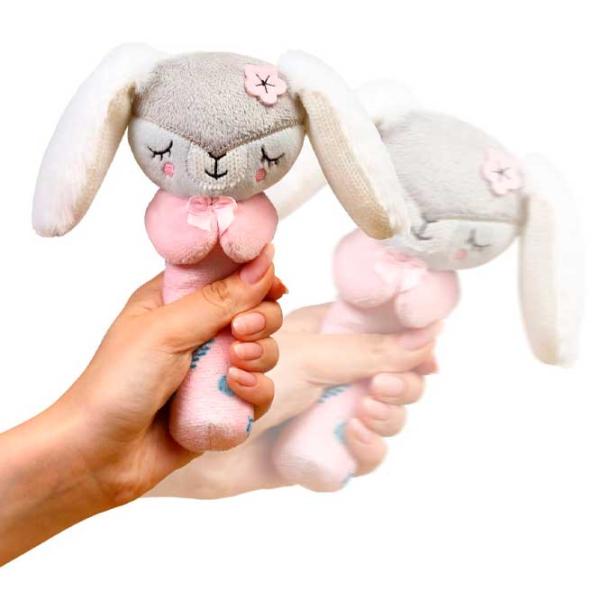 Jucărie moale BabyOno Bunny Sunday 1498 0+/ Pink photo 3 Jucărie moale BabyOno Bunny Sunday 1498 0+/ Pink photo 3