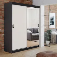 Шкаф Prime Furniture Retro 1 138 x 59см x 205 / ЛДСП / Графитовый photo 2