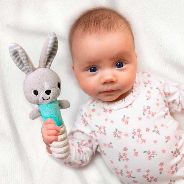 Jucărie moale BabyOno Bunny Hey 1496 0+/ Gray photo 2 Jucărie moale BabyOno Bunny Hey 1496 0+/ Gray photo 2
