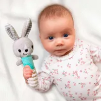 Мягкая игрушка BabyOno Bunny Hey 1496 0+/ Серый photo 2