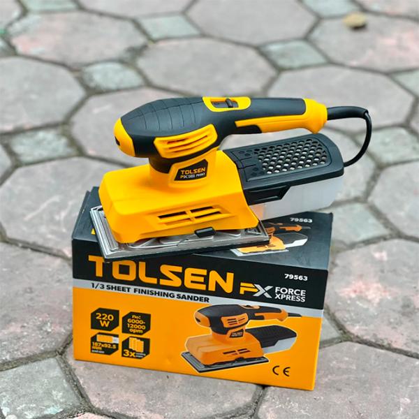 Șlefuitor Tolsen 79563 Cu vibrații/ 220 W/ Yellow photo 3 Șlefuitor Tolsen 79563 Cu vibrații/ 220 W/ Yellow photo 3