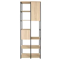 Стеллаж Deco RIO 2 Plus 220см x 74см x 39см cm/ Металл/ Дуб cонома photo 2
