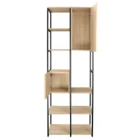 Стеллаж Deco RIO 2 Plus 220см x 74см x 39см cm/ Металл/ Дуб cонома photo 3