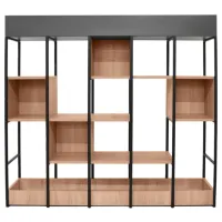 Стеллаж Deco Terra 150 132см x 150см x 30см cm/ Металл/ Black photo 2