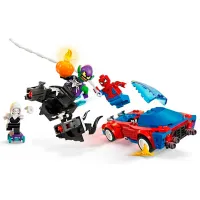 Constructor LEGO Spider-Man Race Car & Venom Green Goblin Figuri/ Multicolor photo 3