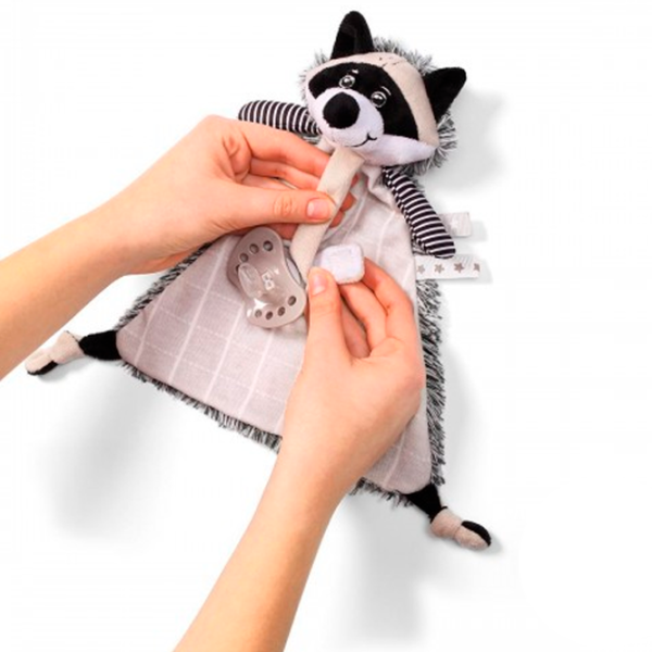 Мягкая игрушка BabyOno Racoon Rocky 747 0+/ Белый photo 2