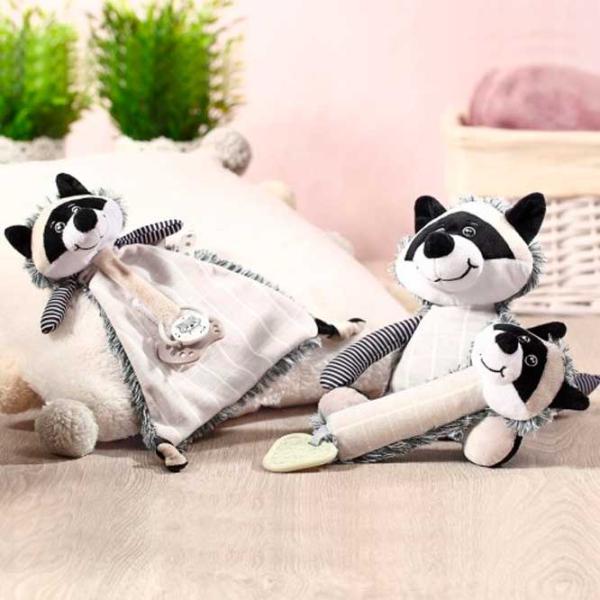 Мягкая игрушка BabyOno Racoon Rocky 747 0+/ Белый photo 4