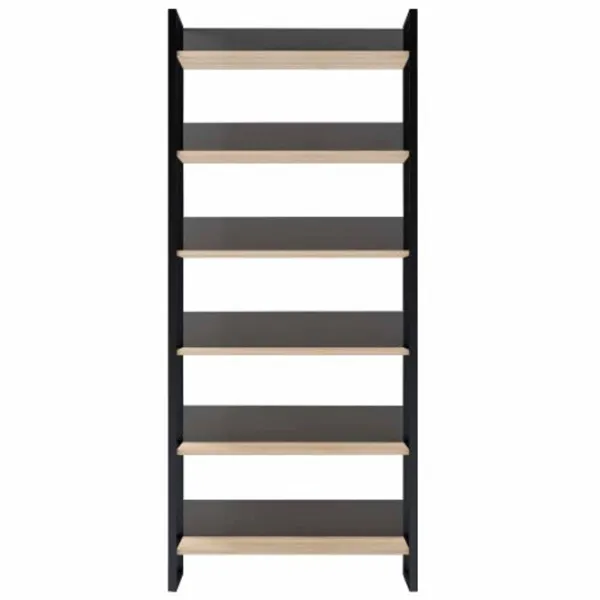 Стеллаж Deco Urban 90 210см x 90см x 34см cm/ ЛДСП/ Black photo 2 Стеллаж Deco Urban 90 210см x 90см x 34см cm/ ЛДСП/ Black photo 2