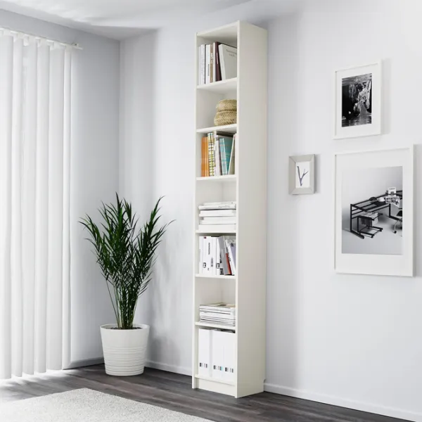 Etajeră Ikea Billy 237 x 40 x 28 cm/ PAL/ White photo 3