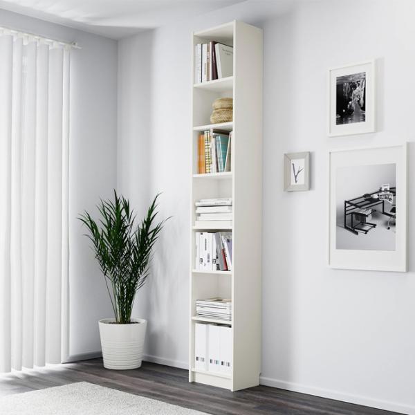 Etajeră Ikea Billy 237 x 40 x 28 cm/ PAL/ White photo 3