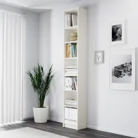 Etajeră Ikea Billy 237 x 40 x 28 cm/ PAL/ White photo 3