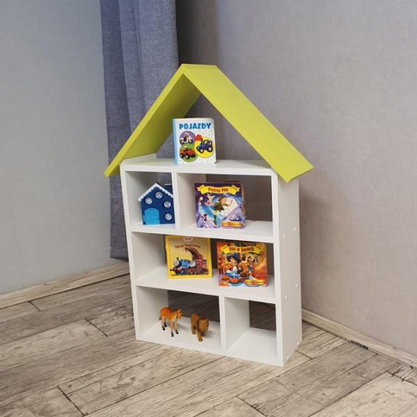 Etajeră BellaLuni Domek 87 x 54 x 18 cm/ PAL/ White photo 2 Etajeră BellaLuni Domek 87 x 54 x 18 cm/ PAL/ White photo 2