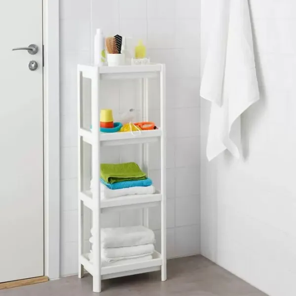 Стеллаж Ikea Vesken 100см x 36см x 23см cm/ Пластик/ White photo 2 Стеллаж Ikea Vesken 100см x 36см x 23см cm/ Пластик/ White photo 2
