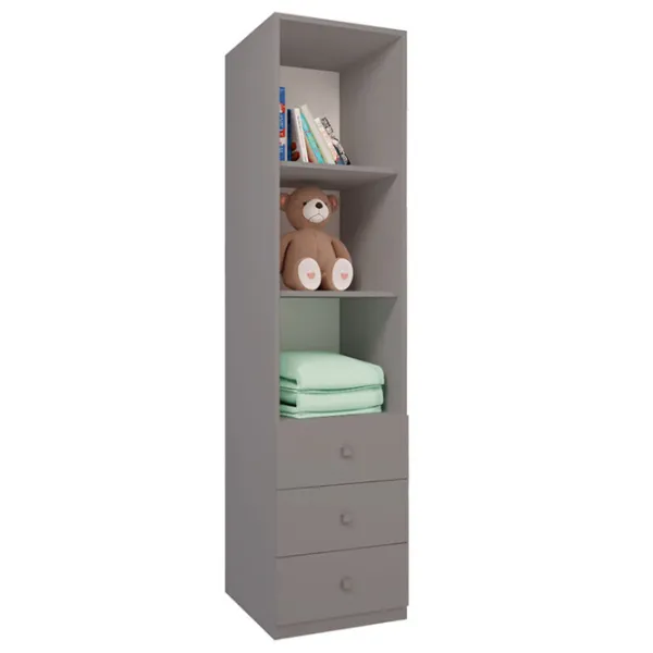 Стеллаж Polini Kids Simple 190см x 45см x 50см cm/ ЛДСП/ Серый photo 2