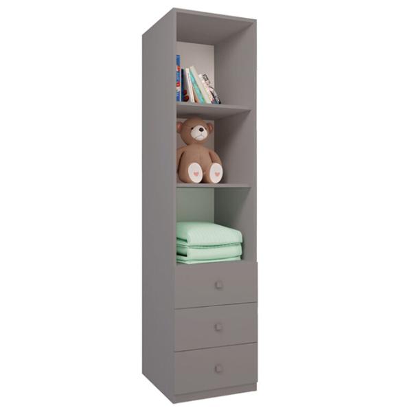 Стеллаж Polini Kids Simple 190см x 45см x 50см cm/ ЛДСП/ Серый photo 2